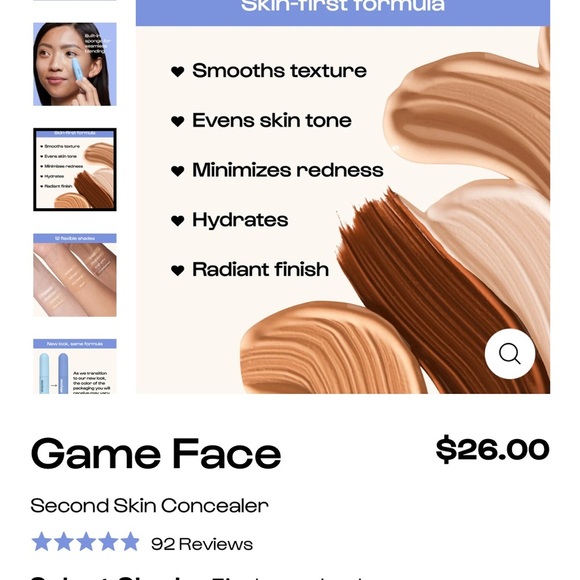 ALLEYOOP Game Face Concealer - WINNER(light medium with golden undertones) - Picture 4 of 5